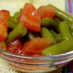 Quick Green Bean and Tomato  salad  recipe