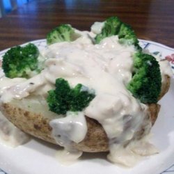 Chicken Broccoli Dinner in a Tater recipe