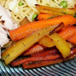 Sauteed Parsnips and Carrots With Honey and Rosemary recipe