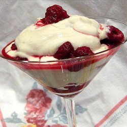 Blueberries or Raspberries With Cream recipe