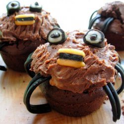 Spooky Spider Cupcakes/Muffins for a Howling Halloween! recipe