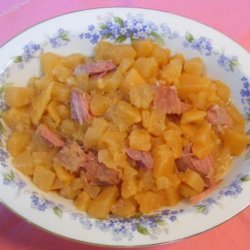 Southern Rutabaga With Ham Bits recipe