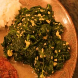 Wilted Spinach with Orange & Ginger recipe