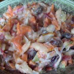 Shredded Vegetable and Fruit Salad recipe