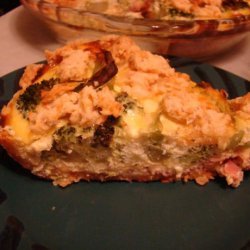 Broccoli, Ham & Cheese Pie recipe