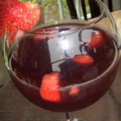 Cranberry and Strawberry Sangria recipe