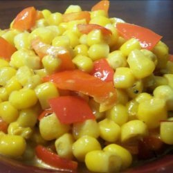 Curried Corn and Sweet Red Peppers recipe