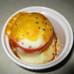 Tomato Filled With Cheese and Egg recipe
