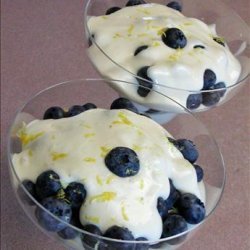 Blueberrries With Lemon Cream recipe