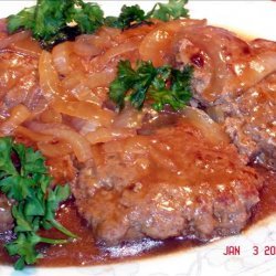 Smothered Hamburger Steaks & Onions recipe