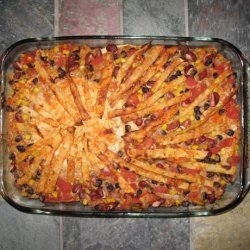 Mexican Layered Casserole Vegan(3.5 Points) recipe