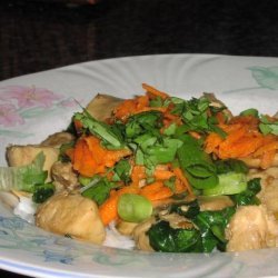 Refreshing Ginger Chicken With Spinach & Mushrooms recipe