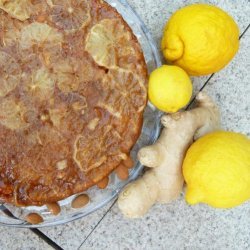 Lemon Ginger Almond Upside-Down Cake recipe