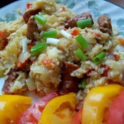 Crab and Andouille Jambalaya recipe