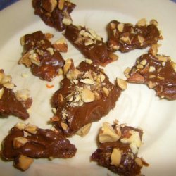 Chocolate Covered Bacon With Almonds recipe