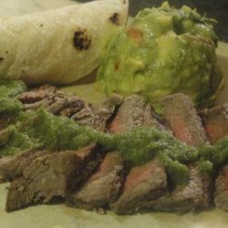 Brazilian Marinated Steaks With Chile Lime Sauce recipe