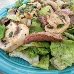 Steak and Mushroom Salad - Incredible and Simple! recipe