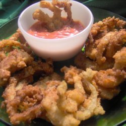 Shoestring Onion Rings and Batter recipe