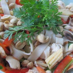 Asian Chicken, Noodle, and Vegetable Salad recipe