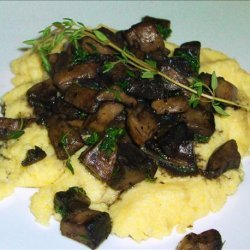 Herb Infused Polenta With Mushroom Ragout recipe