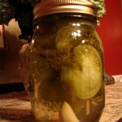 Dilled Green Tomatoes recipe