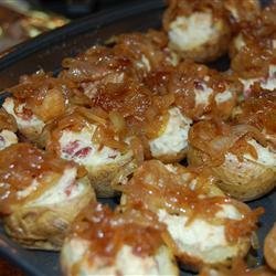 Gorgonzola Stuffed Mini Potatoes recipe