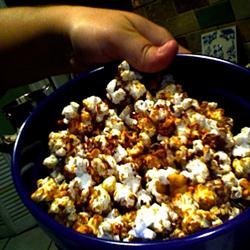 Spicy Sweet Stovetop Popcorn recipe