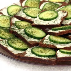 Cucumber and Watercress Sandwich Appetizers recipe