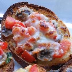 Mushroom and Tomato Bruschetta recipe