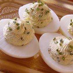 Easter Spicy Deviled Eggs recipe