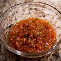 Smoky Four-Pepper Salsa recipe