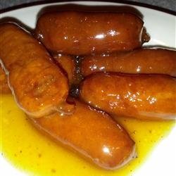 Orange Glazed Weenies recipe