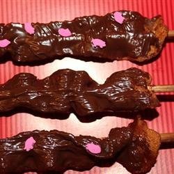 Chocolate Covered Bacon Strips recipe