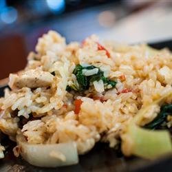 Thai Spicy Basil Chicken Fried Rice recipe