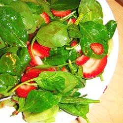 Strawberry, Kiwi, And Spinach Salad recipe