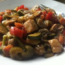 Stir-Fried Vegetables with Chicken or Pork recipe