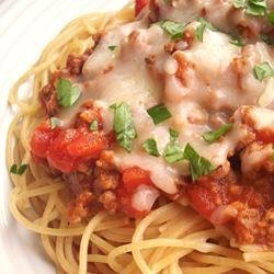 Camp David Spaghetti with Italian Sausage recipe