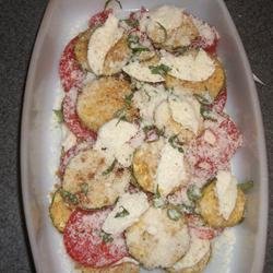 Zucchini e Pomodori Gratinati (Zucchini and Tomato Gratin) recipe