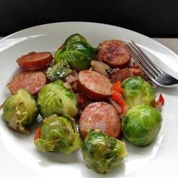 Kielbasa with Brussels Sprouts recipe