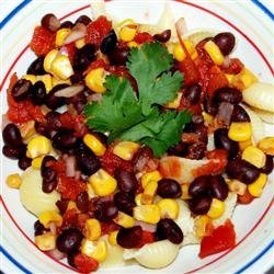 Black Bean and Corn Pasta with Chicken recipe