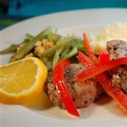 Portuguese Pork with Red Peppers recipe