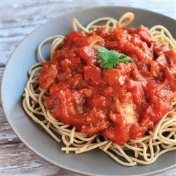 Easy Spaghetti with Tomato Sauce recipe