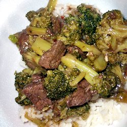 Hot and Tangy Broccoli Beef recipe
