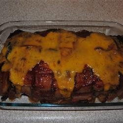 Dad's Cheesy Bacon Wrapped Meat Loaf recipe