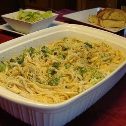 Ricotta Fettuccine Alfredo with Broccoli recipe