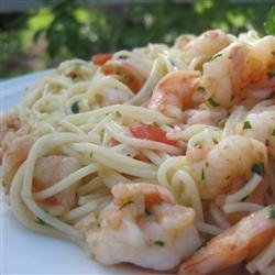 Lemony Garlic Shrimp with Pasta recipe