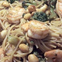 Shrimp and Peanut Butter Noodles recipe