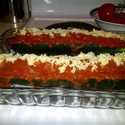 Italian Meatloaf in Zucchini Boats recipe