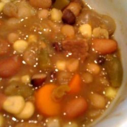 Beef Veggie Bean Soup recipe