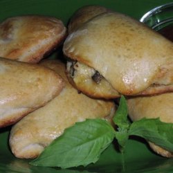 Mushroom, Caramelized Onion and Cheese Calzones recipe